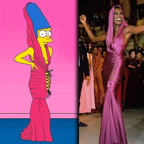 marge simpson chanel dress|Marge Simpson pink dress.